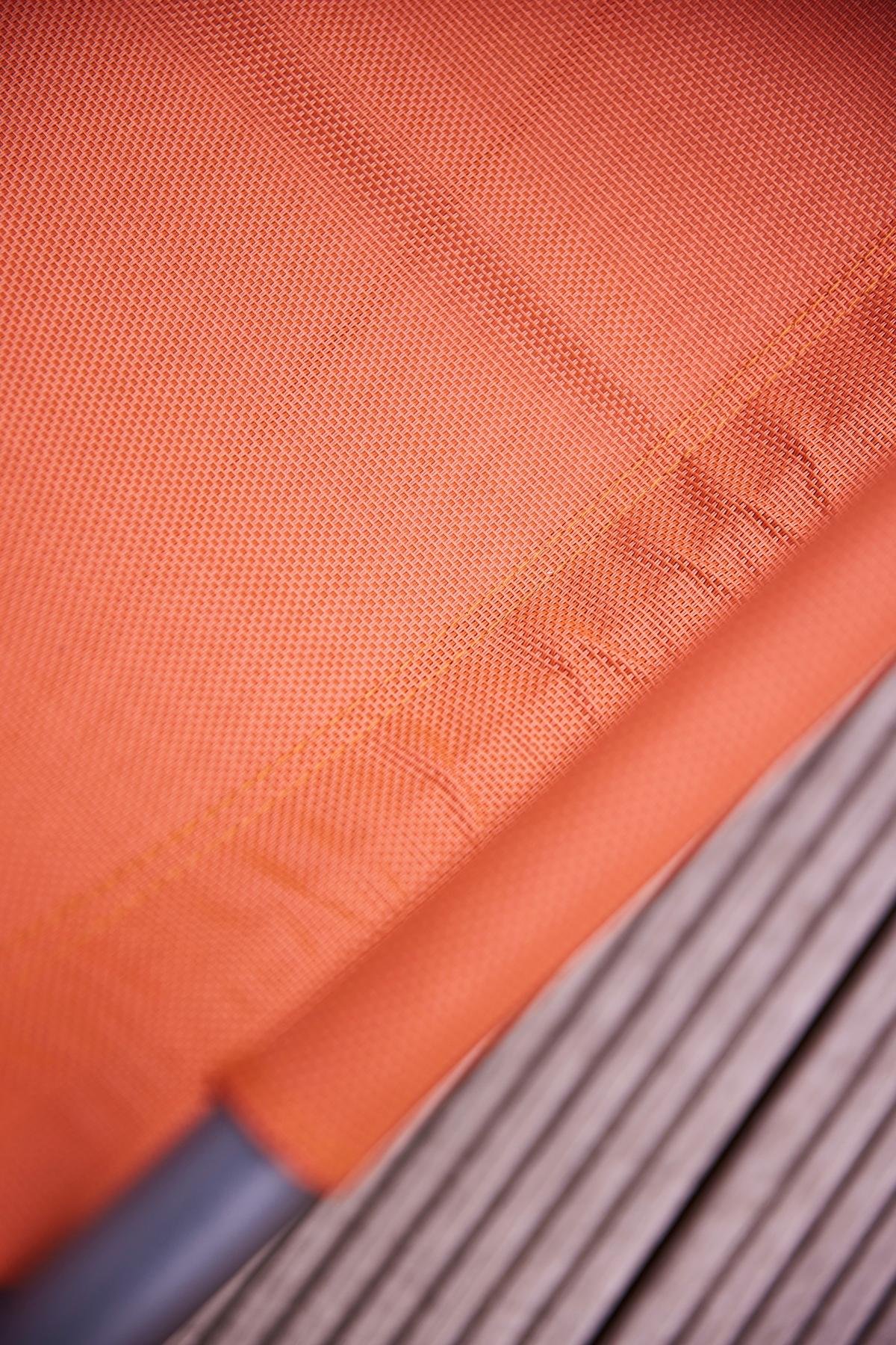 Garten-Relaxliege P02079 - Orange, KONVENTIONELL, Textil/Metall (57/81/143cm) - Siena Garden