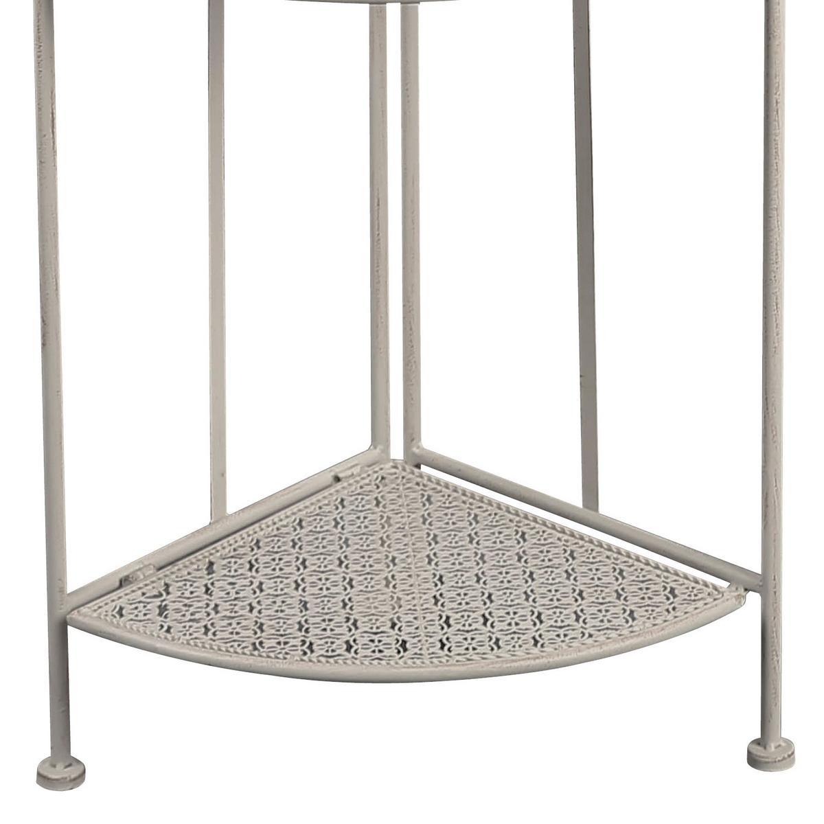 Polc Nadim 2 - fehér, Modern, fém (34/120/47cm)