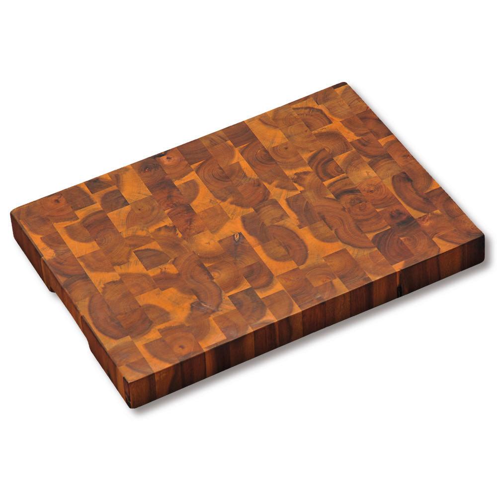 Servierbrett Akzie LxBxH: 42x4x30 cm Akzienfarben - Akaziefarben, Basics, Holz (42/4/30cm) - Kesper