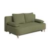 2-sitzer-sofa Lara Mit Schlaffunktion & Bettkasten - Buchefarben/Schwarz, Design, Holzwerkstoff/Textil (193/86/85cm) - P & B