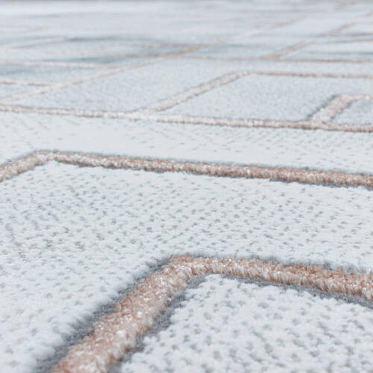 Webteppich Bronze/Hellgrau Naturfaser Naxos 240x340 cm - Bronzefarben, Design, Textil (240/340cm)