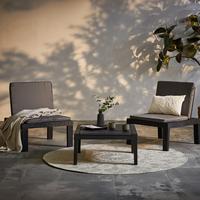 Balkonset Duetto 8 Teilig - Anthrazit, Basics, Kunststoff (65/78/195cm)