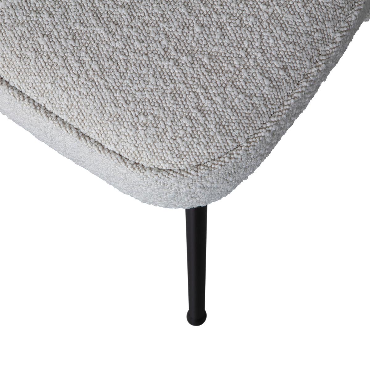 Stuhl-Set Vogue Naturfarben B: 50cm - Schwarz/Naturfarben, MODERN, Textil/Metall (50/83/57cm) - Livetastic