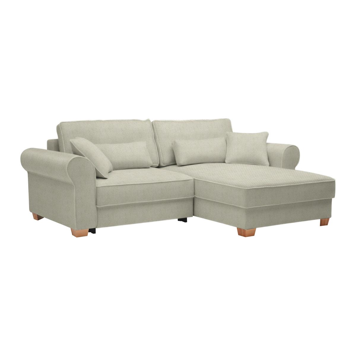 Sedací souprava ANGELO, oboustranná, světle šedá - světle šedá, Moderní, dřevo/kompozitní dřevo (255/92/185cm) - Mömax