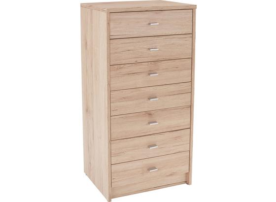 Komoda 4-you Yuk11 - biela/tmavohnedá, Moderný, kompozitné drevo (50/111,4/34,6cm) Komoda 4-you Yuk11 - biela/tmavohnedá, Moderný, kompozitné drevo (50/111,4/34,6cm)