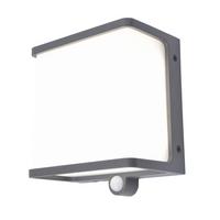 Solarleuchte Doblo Weiß Anthrazit L: 15 cm - Anthrazit/Weiß, Basics, Kunststoff/Metall (15/9/17cm)
