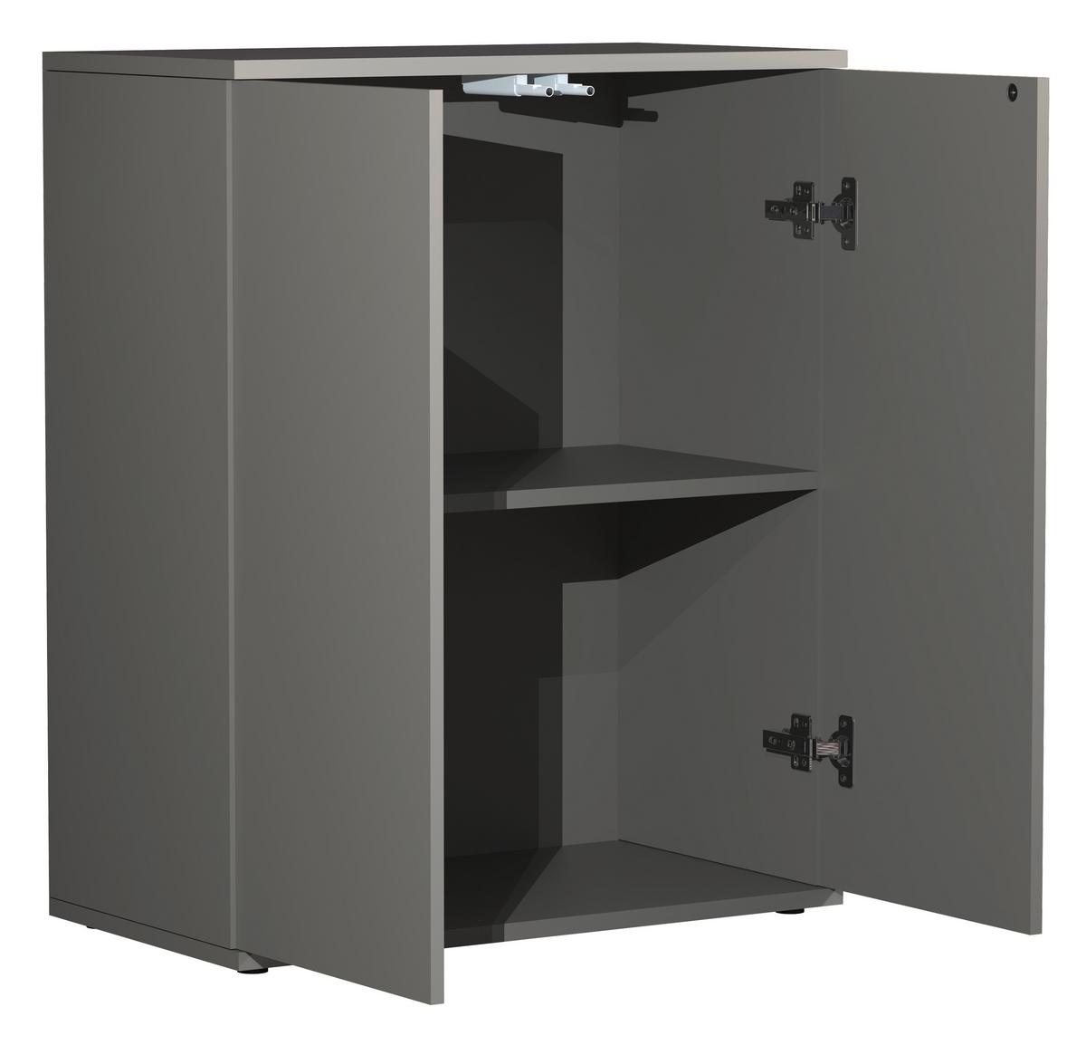 Kommode Dalosa Grau B: 60 cm - Grau, Design, Holzwerkstoff (60/73/32cm) - MID.YOU