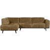 Ecksofa Statement Gelb S: 210x274cm - Gelb/Schwarz, Design, Textil (210/274cm) - Livetastic