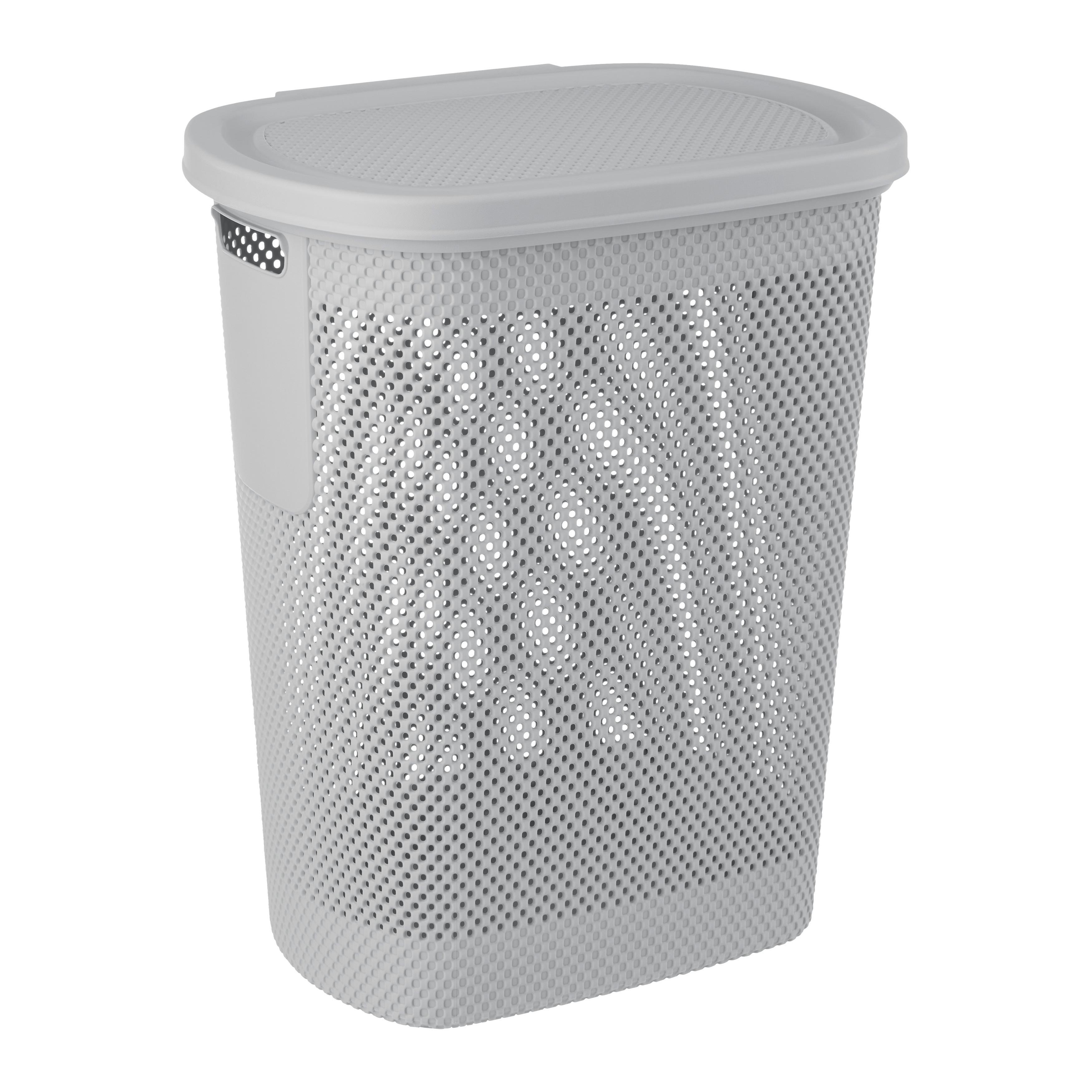 Kôš na bielizeň ARNE 58L - sivá, Konventionell, plast (47,5/36/57,5cm)