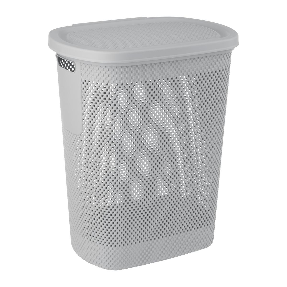 Prádlení koš ARNE 58 L - šedá, Konvenční, plast (47,5/36/57,5cm)