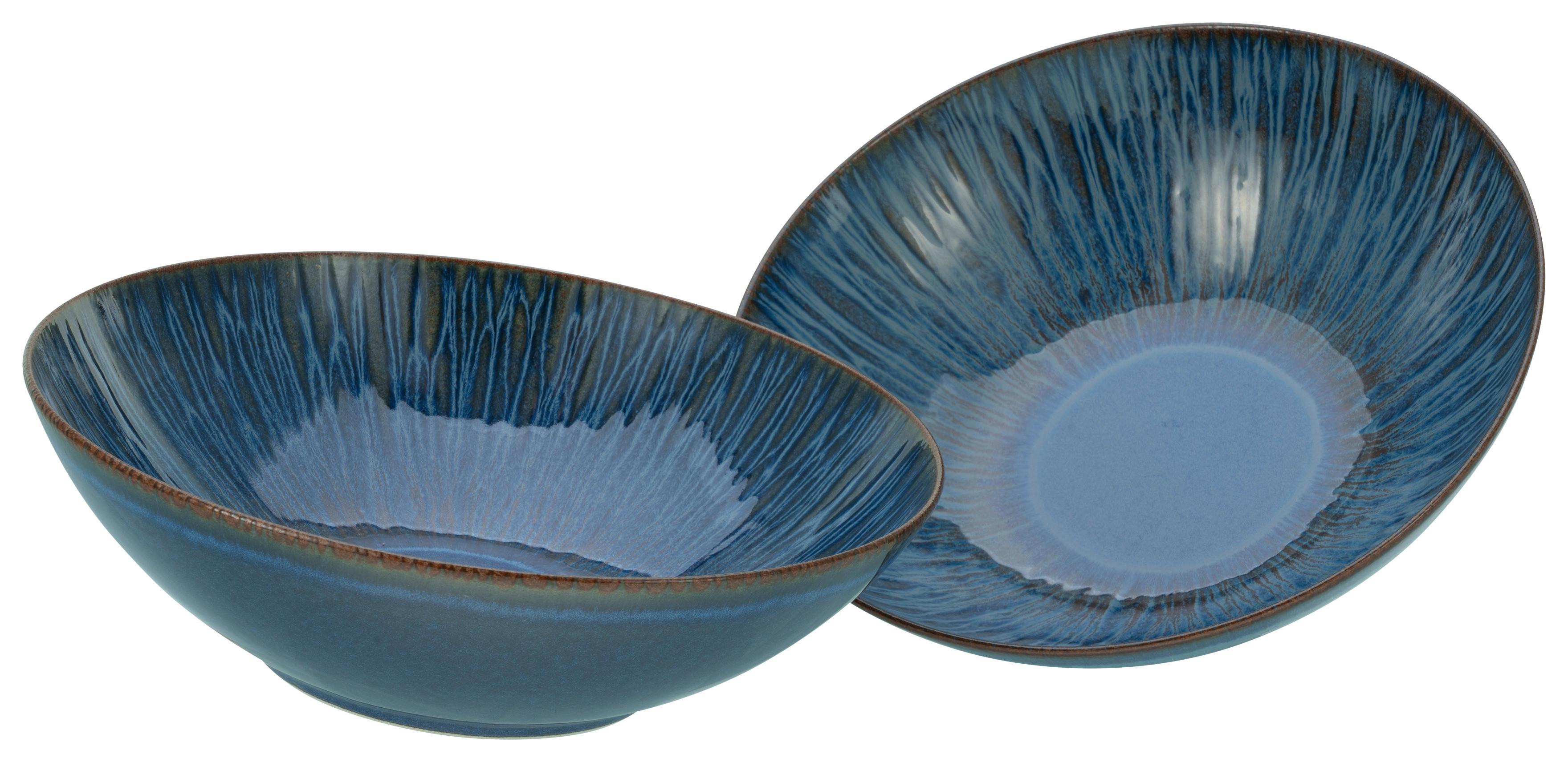 Schüsselset Sea Breeze Steinzeug 2-Teilig - Multicolor, Design, Keramik (24cm) - Creatable
