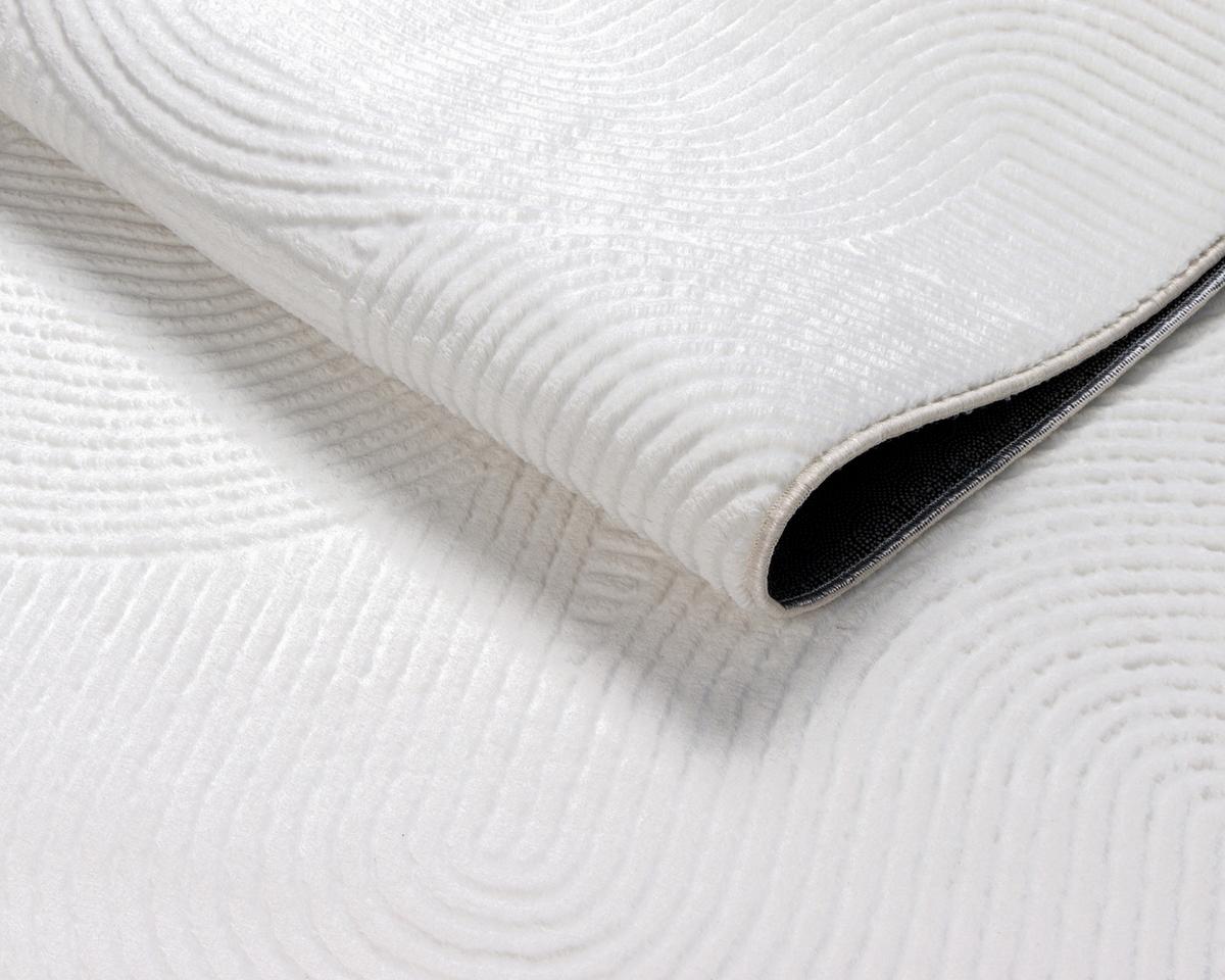 Webteppich Stilo - Weiß, KONVENTIONELL, Textil (200/280cm)
