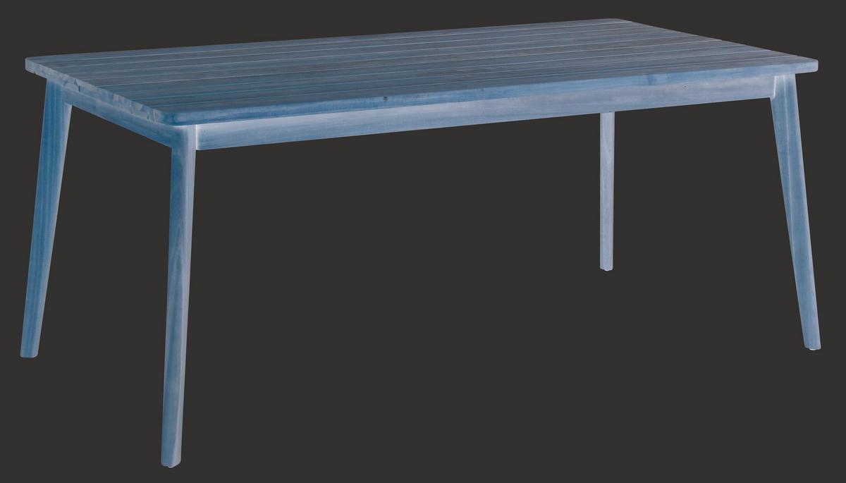 Gartengarnitu 5-Tlg. Atacama Holz/Kunststoff/Metall - Grau/Akaziefarben, Basics, Holz/Kunststoff (180/90/76cm) - Gardenson
