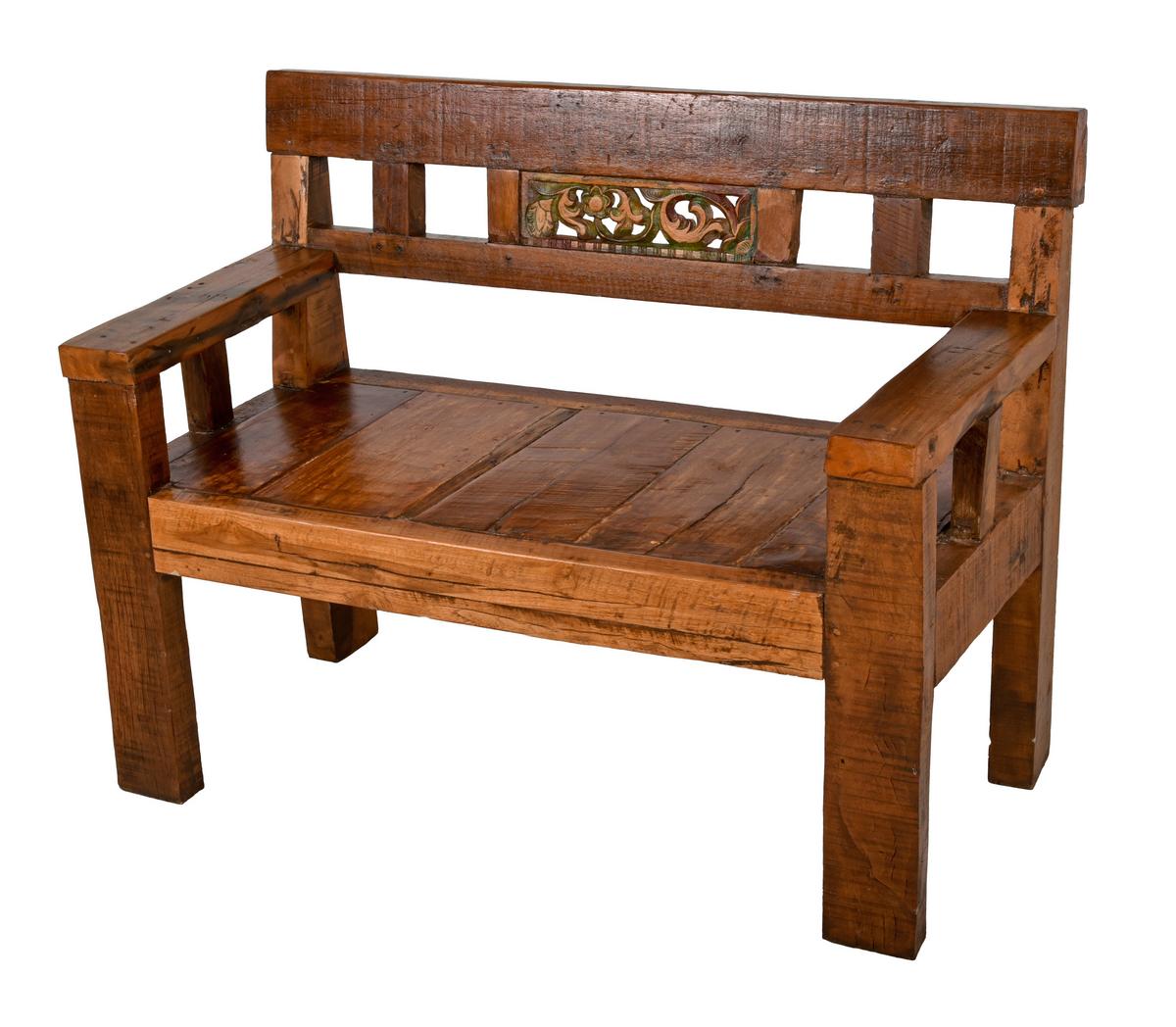 Gartenbank Sumba - Dunkelbraun, Basics, Holz (120/90/55cm) - Gardenson