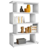 Wandregal Bc 3105 B: 100 cm Weiß - Schwarz/Weiß, Basics, Holzwerkstoff (100/152/38cm) - Livetastic
