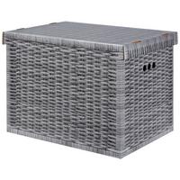 Box s víkem Jimmy, 44,3/33,5/32,5cm - šedá, karton (44,3/33,5/32,5cm) - Mömax