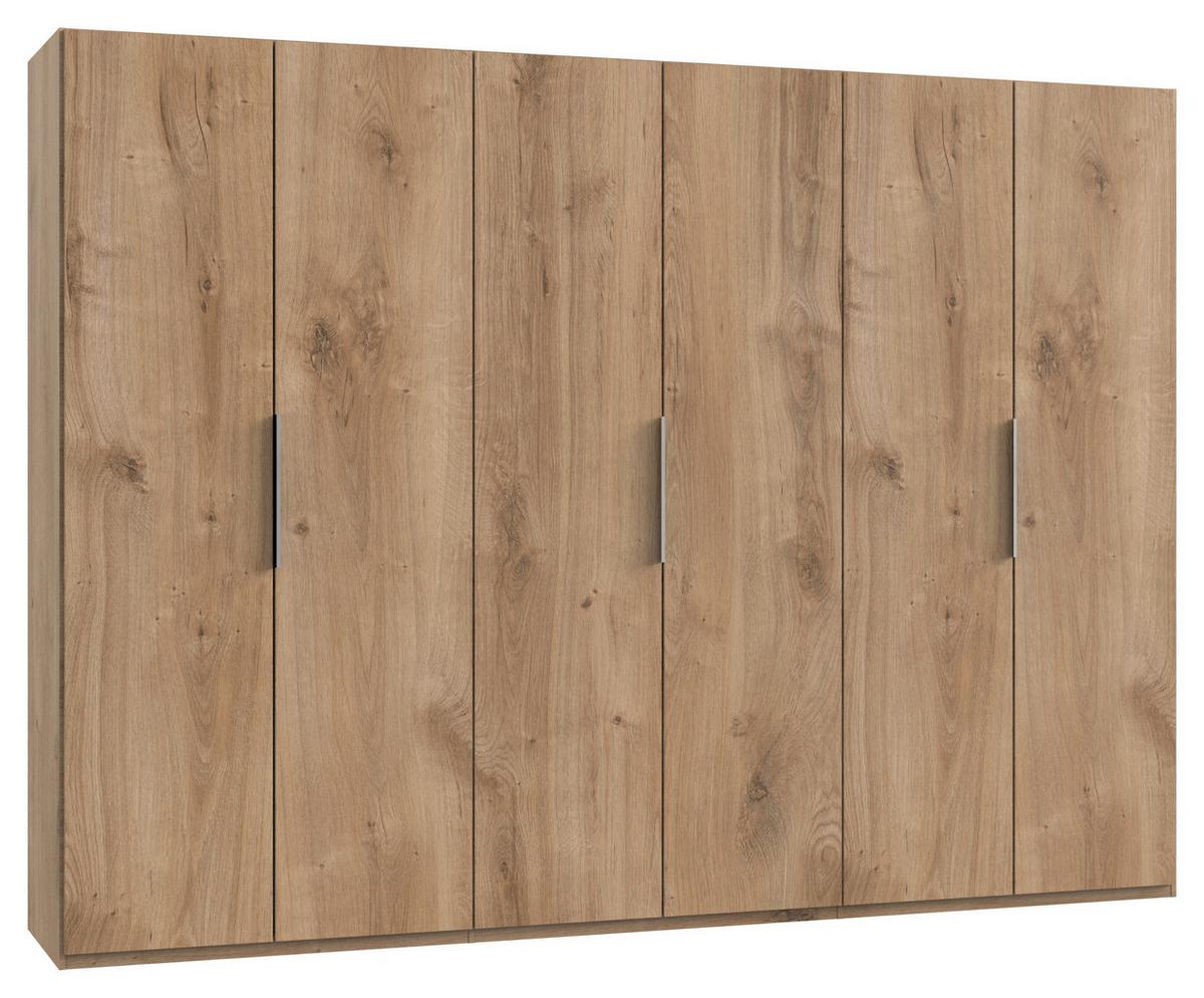 Drehtürenschrank B: 300 Cm Level, Eiche Dekor - Eichefarben, MODERN, Holzwerkstoff (300/216/58cm) - MID.YOU