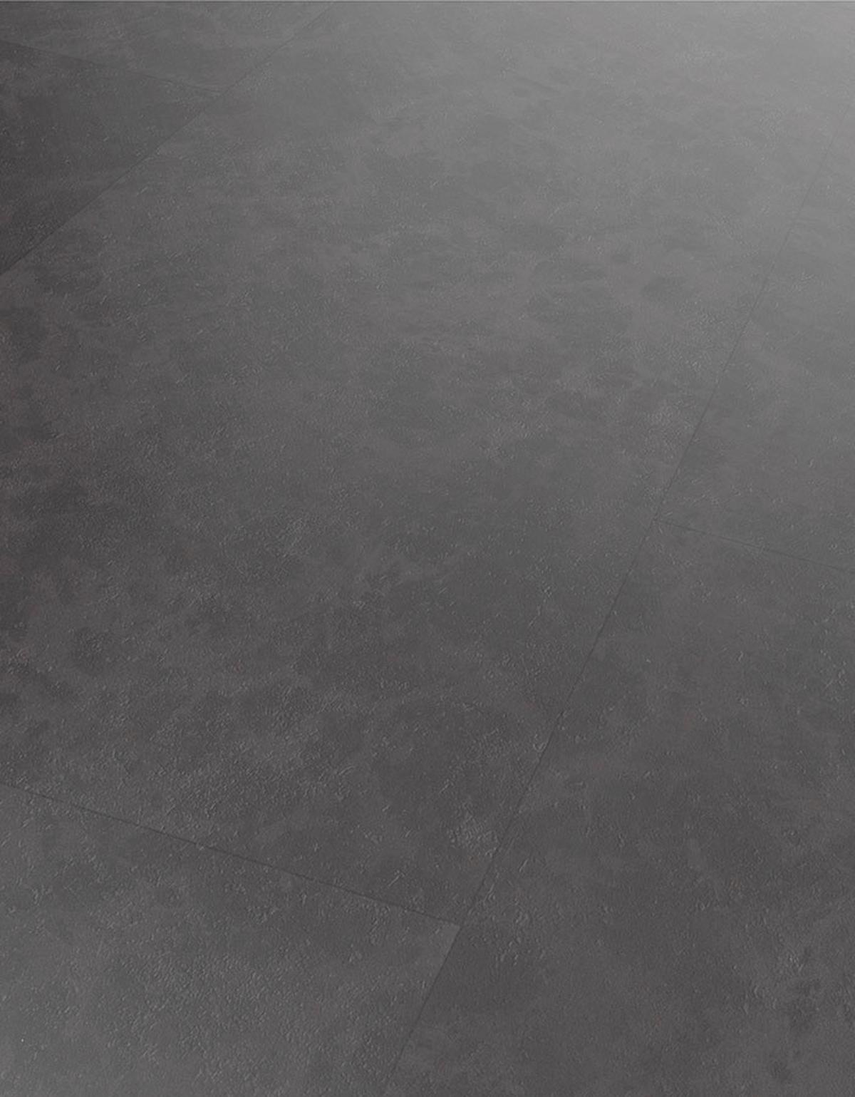 Designboden Fliesenoptik Schwarz Stärke 6,5mm - Schwarz, Basics, Kunststoff (93.5/46.5/0.65cm)