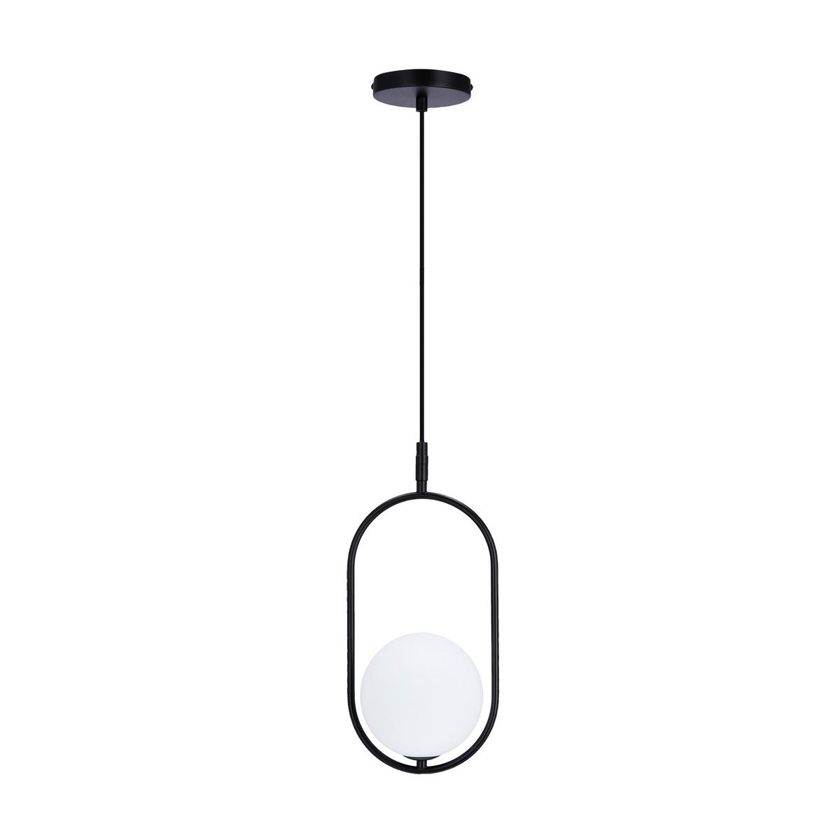 Pendelleuchte 31-10148 Cordel - Schwarz/Weiß, Design, Metall (18.5/15/120cm)