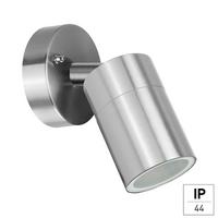 Außenwandleuchte 2528000192396 Sirius - Edelstahlfarben/Anthrazit, Design, Metall (9.6/8.5/14.4cm)