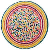 Webteppich Rainbow Spot Shaggy M 100x100 - Multicolor, Basics, Textil (100cm)