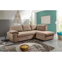 Sarokgarnitúra "byblos" - barna, Modern, textil (240/170cm)