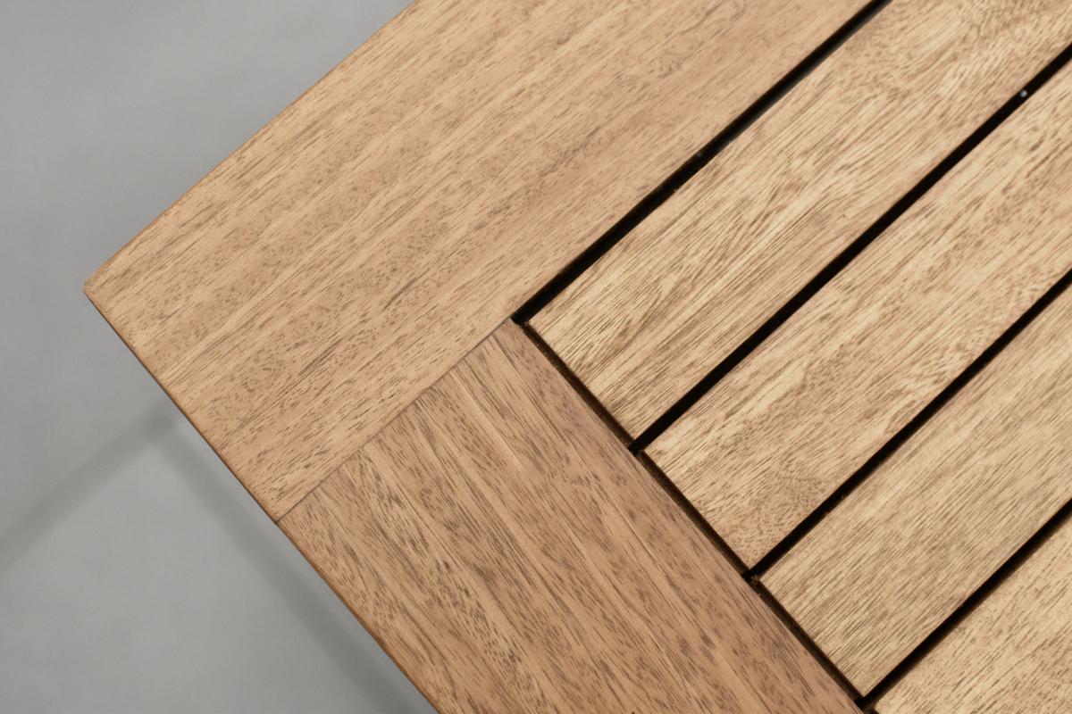Gartentisch Flex Holz L: 185-370 cm - Braun, KONVENTIONELL, Holz (185/90/76cm) - Gardenson