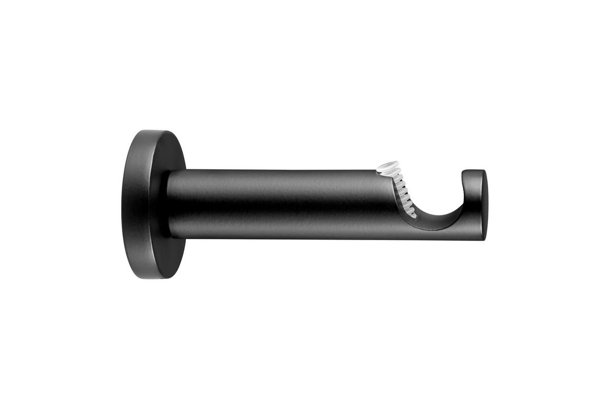 Rundstangengarnitur Nero - Schwarz, KONVENTIONELL, Metall (120-210cm) - Ondega