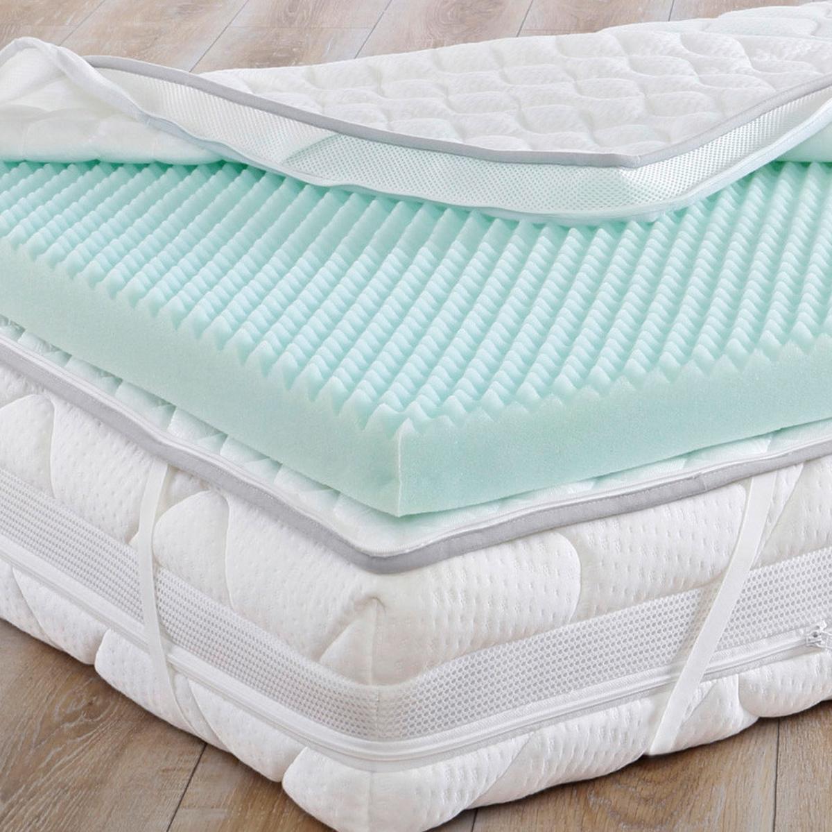 Topper Big Komfort 90x200 Cm H2 Polyurethanschaumkern - Weiß, Basics, Textil (90/200cm) - FAN