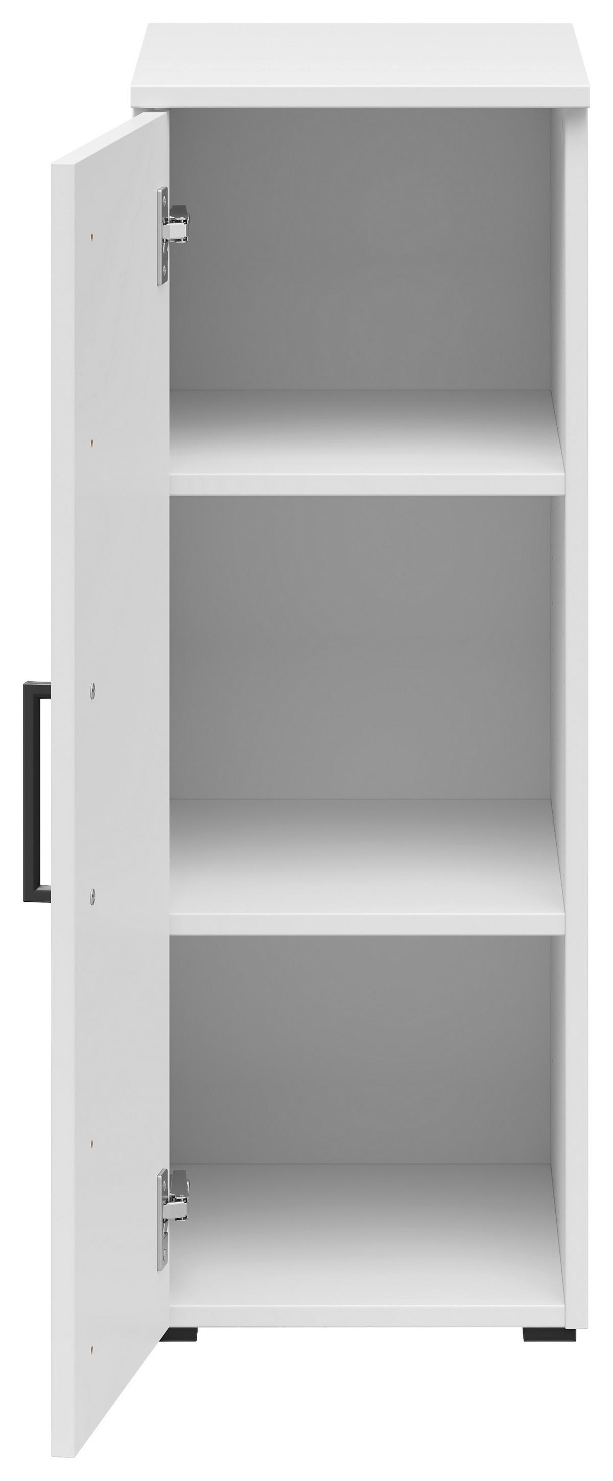 Skrinka MULTISTAURAUM š: 30cm - čierna/biela, Modern, kompozitné drevo/plast (30/83/40cm)