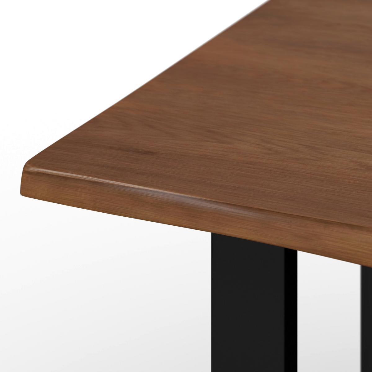 Jídelní stůl Dale, š: 180 cm - černá/barvy vlašských ořechů, Moderní, kov/dřevo (180/90/76cm) - Bessagi Home