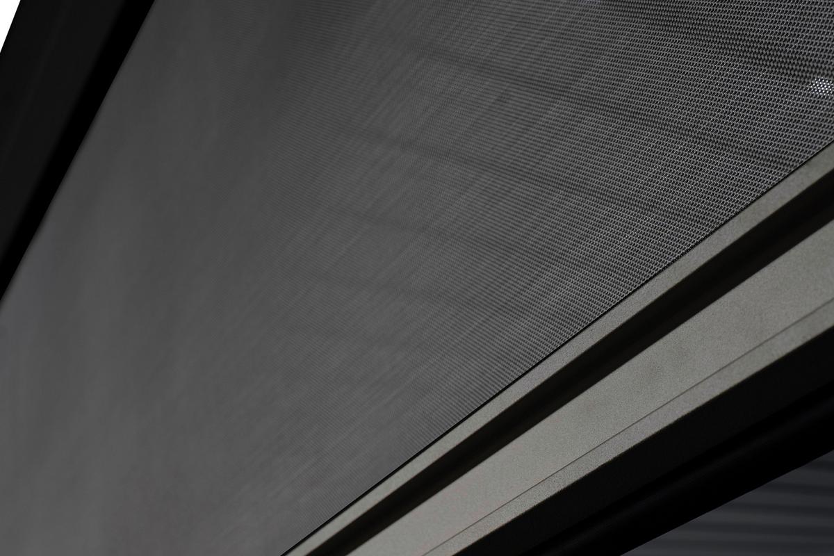 Pavillon-rollo Mirador B: 279 Cm, Wetterfest - Anthrazit/Grau, MODERN, Textil/Metall (360/250/10cm) - Gardenson