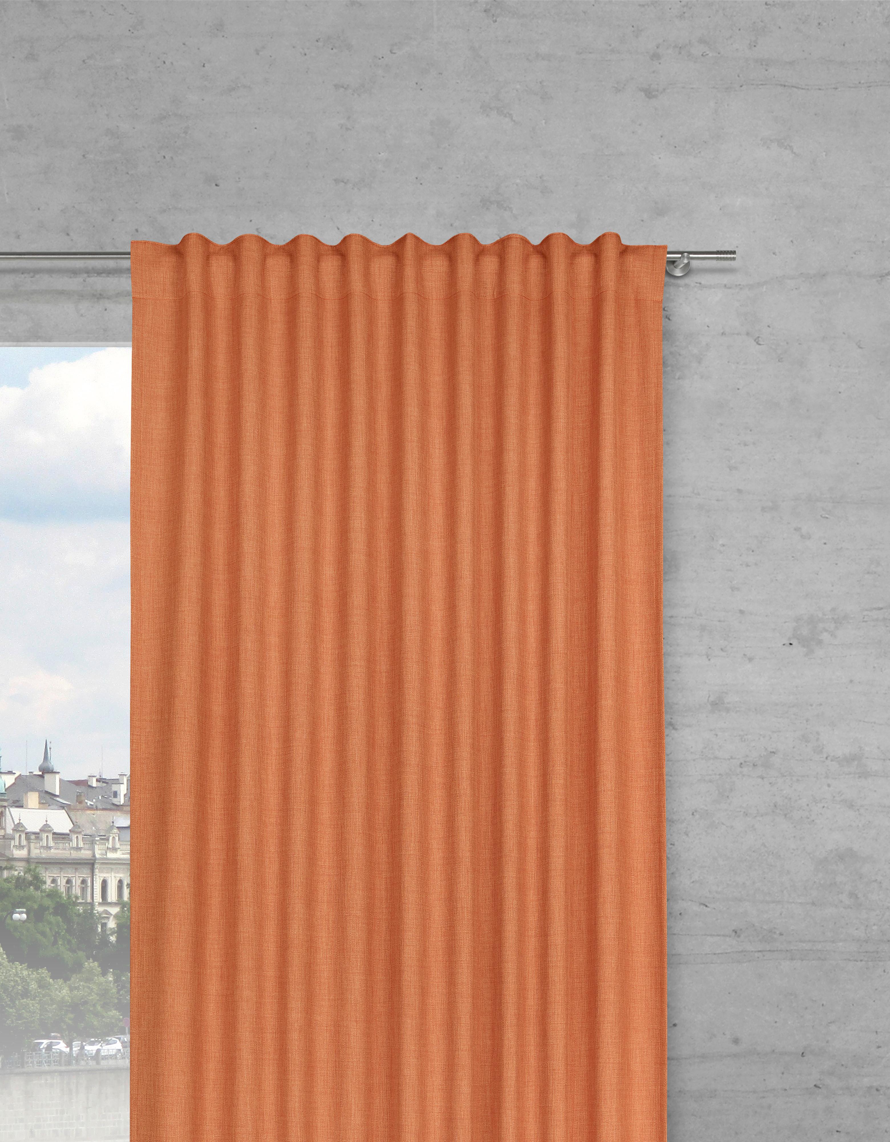 Hotový Záves Leo, 135/255cm, Terakota - terakota, plast (135/255cm) - Premium Living