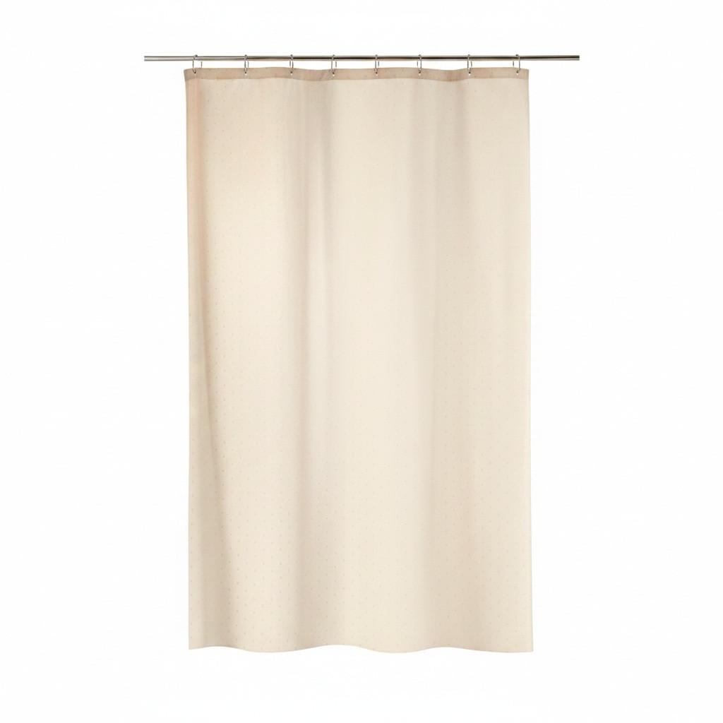 Duschvorhang Ricco waschbar bis 30° - Beige, Basics, Textil (180/200cm) - Spirella