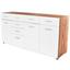 Kommode Avensis B:200cm Kraft Eiche Dunkel Dekor/ Weiß - Dunkelbraun/Schwarz, MODERN, Holz (200/82,6/43,1cm) - Luca Bessoni Kommode Avensis B:200cm Kraft Eiche Dunkel Dekor/ Weiß - Dunkelbraun/Schwarz, MODERN, Holz (200/82,6/43,1cm) - Luca Bessoni