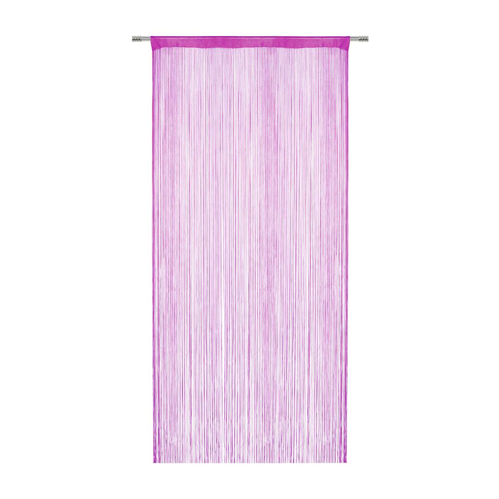 Provázková Záclona Franz, 90/245 Cm, Růžová