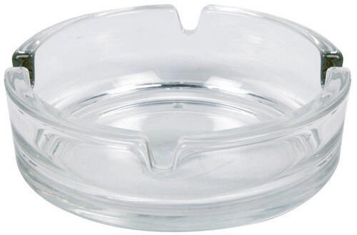 Aschenbecher Roman aus Glas, Klar D: ca. 10,5 cm - Klar, KONVENTIONELL, Glas (10.5cm)