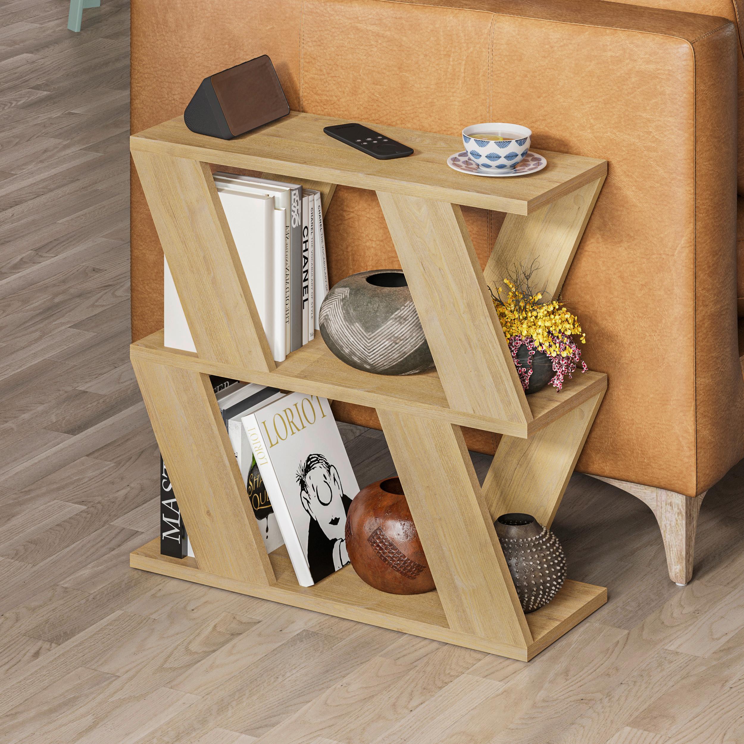 Beistelltisch Lazena Beistelltisch - Eichefarben, Design, Holzwerkstoff (60/56/22cm) - Livetastic