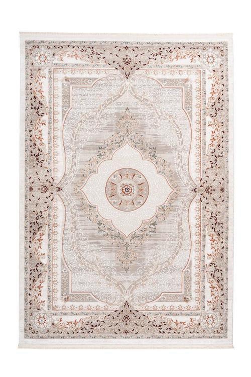 Webteppich Grau/Rosa Akropolis 120x180 cm - Rosa/Grau, Design, Textil (120/180cm) - Kayoom