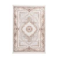 Webteppich Grau/Rosa Akropolis 160x230 cm - Rosa/Grau, Design, Textil (160/230cm) - Kayoom