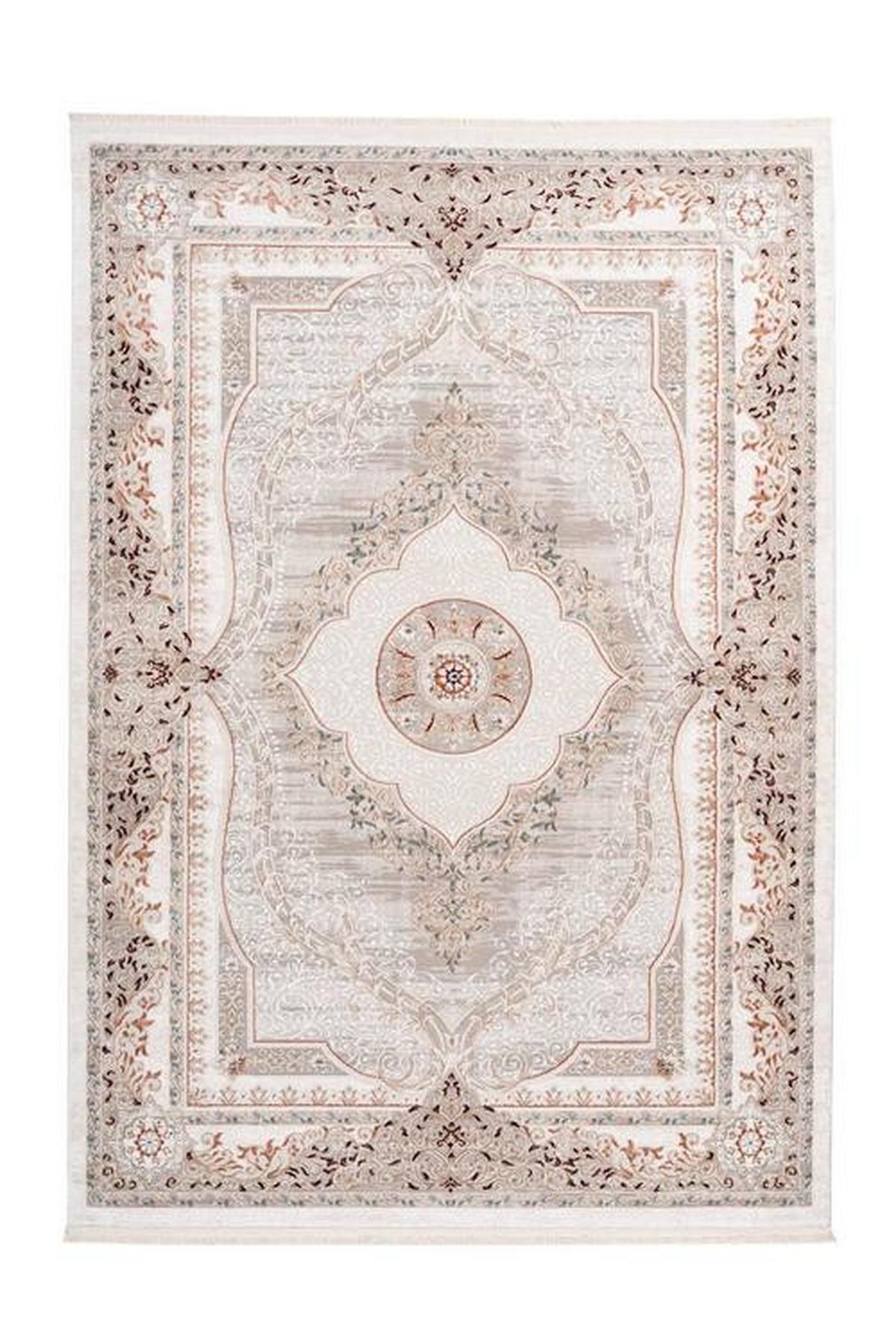 Webteppich Grau/Rosa Akropolis 160x230 cm - Rosa/Grau, Design, Textil (160/230cm) - Kayoom