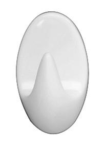 Klebehaken Liliputhaken 4404010100 - Weiß, KONVENTIONELL, Kunststoff (2,5/4/2cm) - Wenko