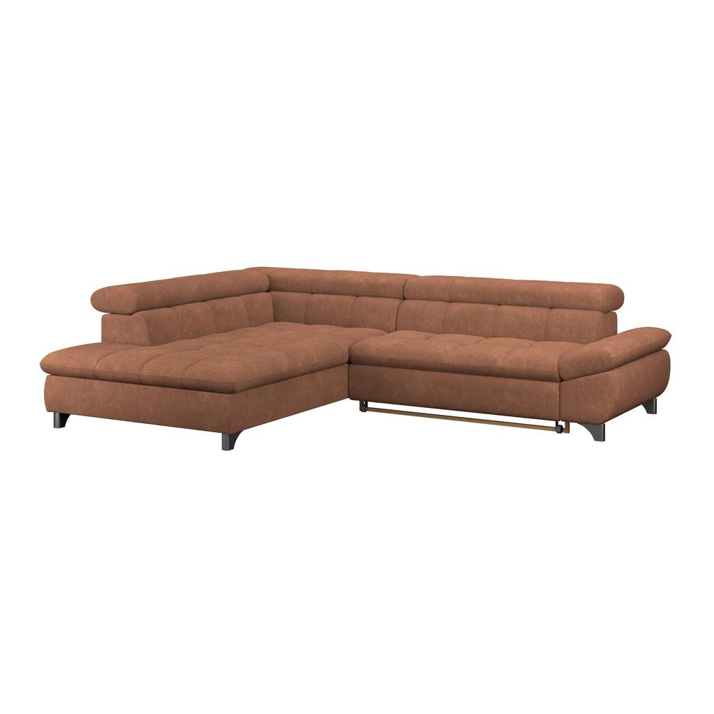 Ecksofa Gemini Braun, B: 234cm