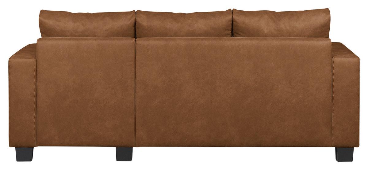 Ecksofa Grenwood Cognac S: 200x144 Cm - Cognac/Braun, Design, Textil (200/144cm) - MID.YOU