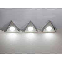 Unterbauleuchte 3x Led 2 W Edelstahl Dreieckig 12 V - Edelstahlfarben, Basics, Metall