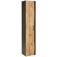 Vysoká skříňka TIMBER -EXKLUSIV- - Moderní, kov/kompozitní dřevo (40/194/35cm) - Premium Living