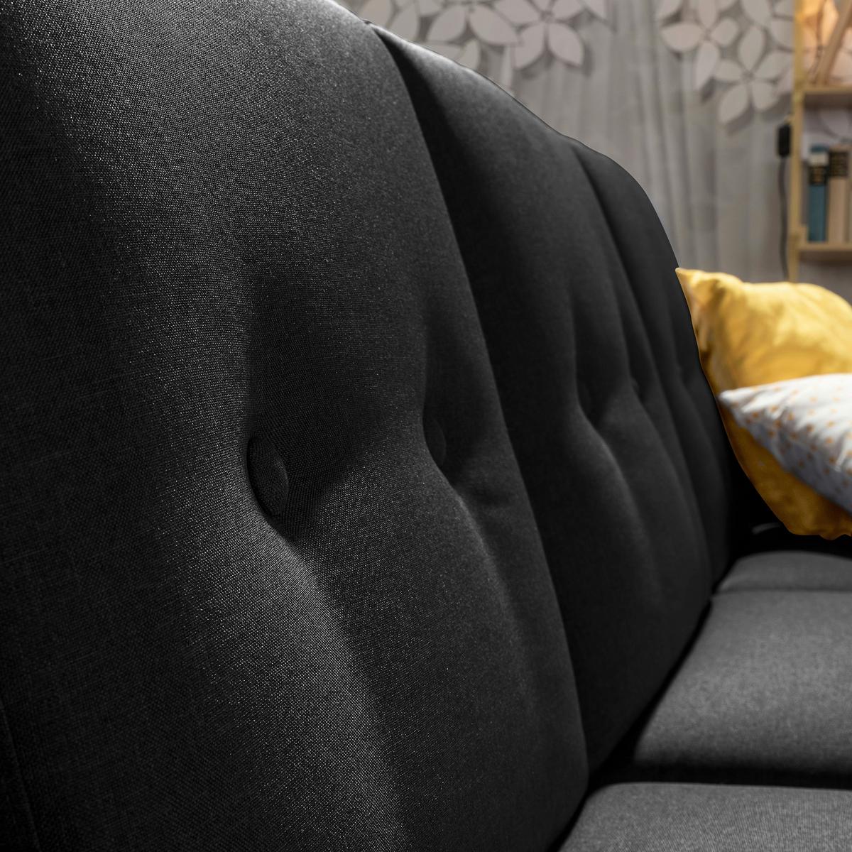 Eckschlafsofa Just Cool - Erlefarben/Schwarz, Design, Textil (230/93/152cm) - Max Winzer