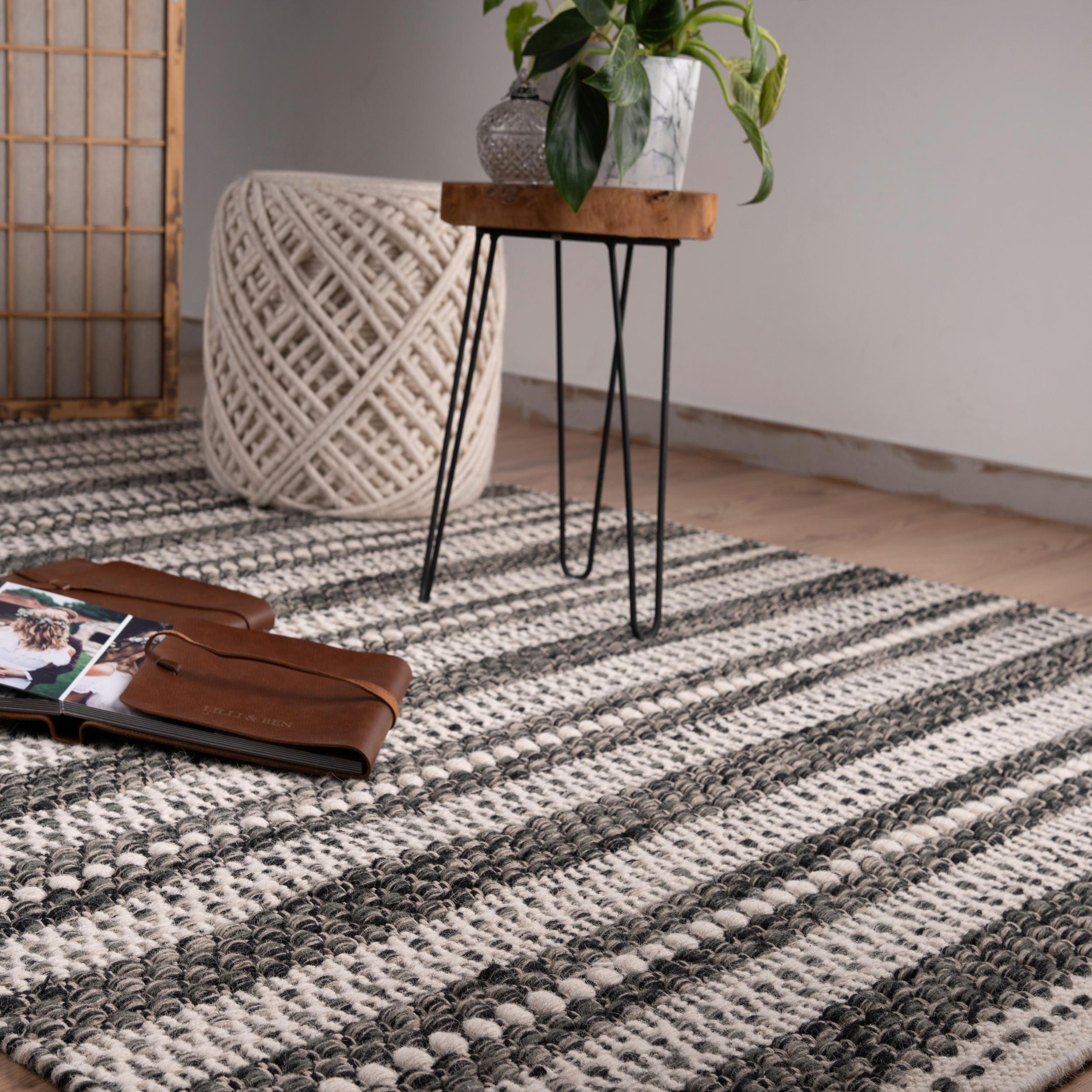 Flachwebteppich My Jaipur - Dunkelbraun/Beige, KONVENTIONELL, Textil (200/290cm) - Obsession