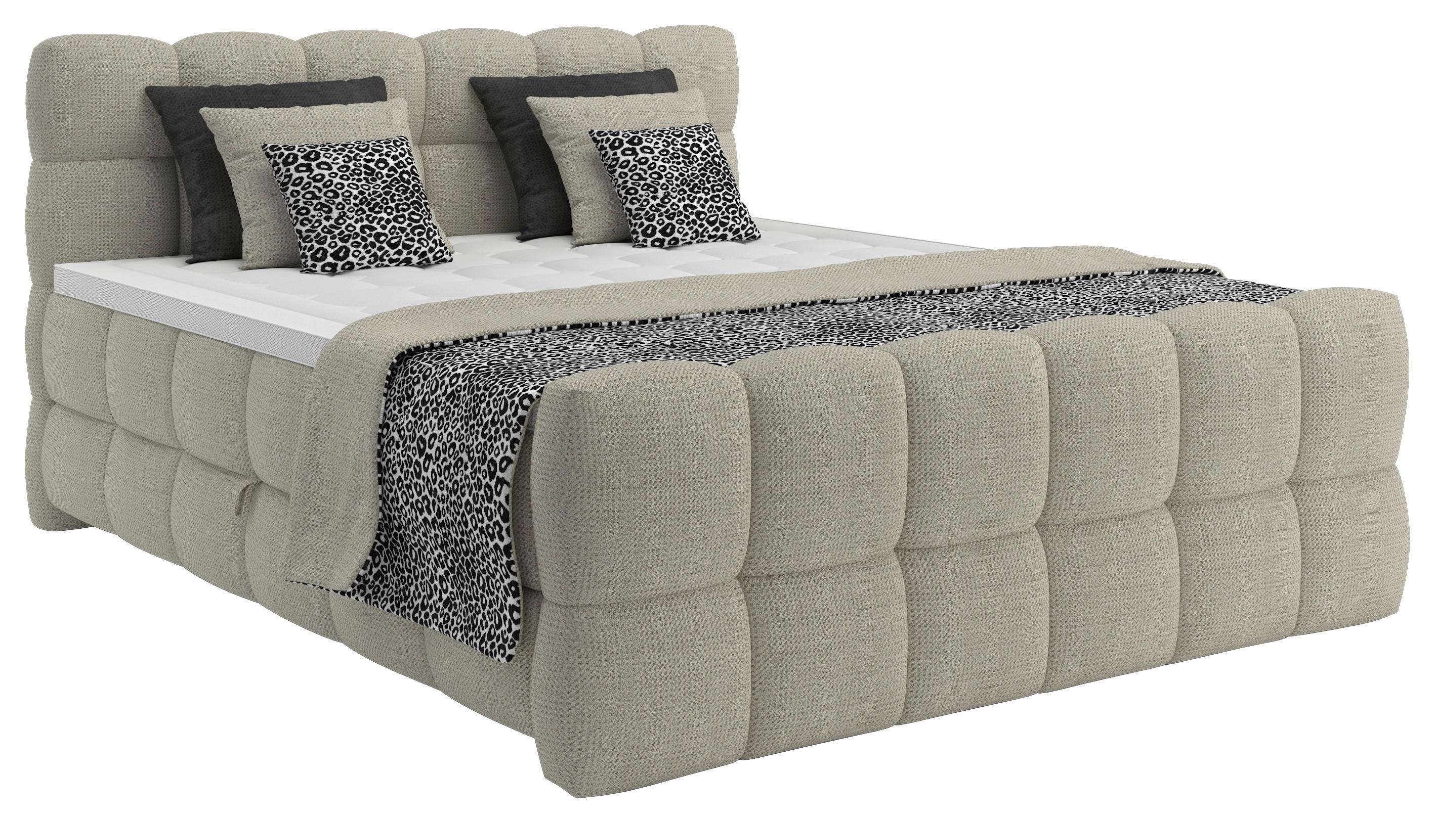 ZIERKISSENSET inkl. Tagesdecke - Ecru, Trend, Textil - Sembella