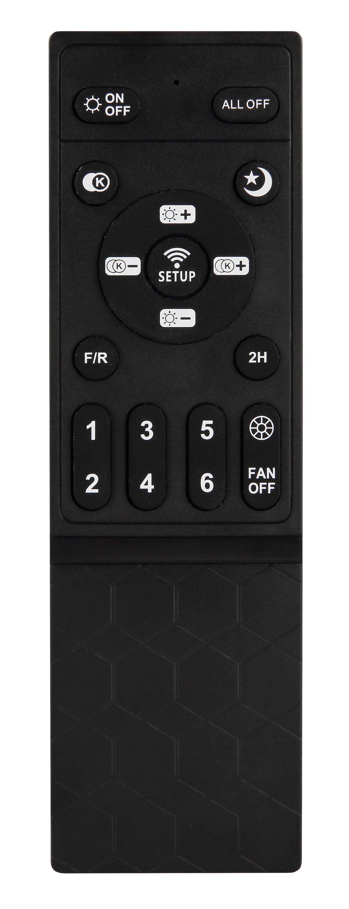 Deckenventilator Heyla - Opal/Schwarz, Basics, Kunststoff/Metall (106/40,5cm)